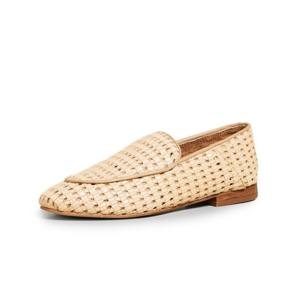 Kaanas NEW Amalfi Basket Weave Flats Coffee Loafers Sz.11 - Picture 1 of 11